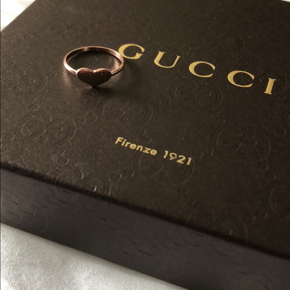 Heart Ring Dipped In Rosegold...